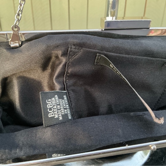 BCBGMaxAzria Black Clutch Sleek Design - Picture 8 of 10
